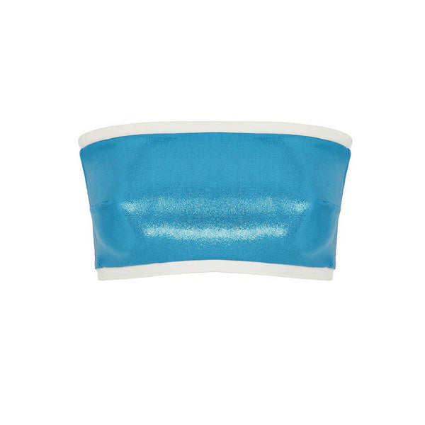 Suki Leatherback™ Bandeau - Turquoise Blue Gloss