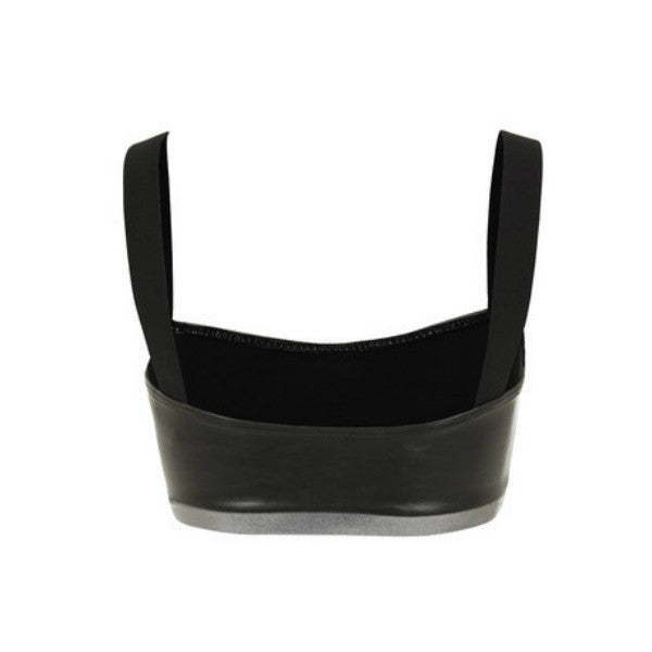 Suki Leatherback Miso Crop Top -  Chrome Gloss