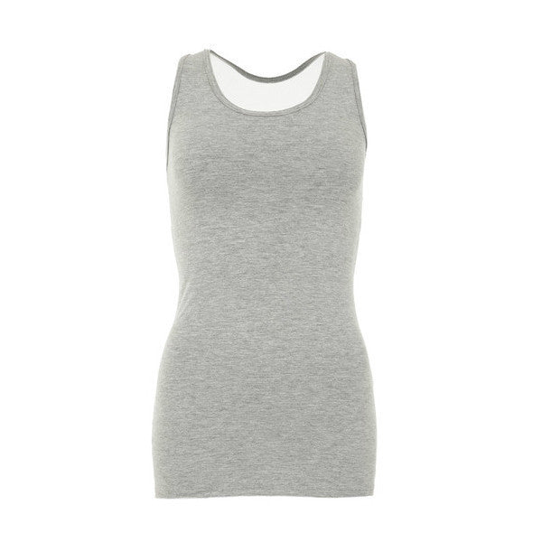 Suki Leatherback Nori Tank -  Grey